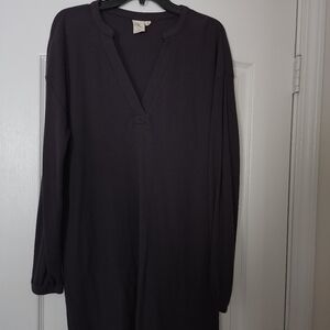Dark greay long sleeve dress